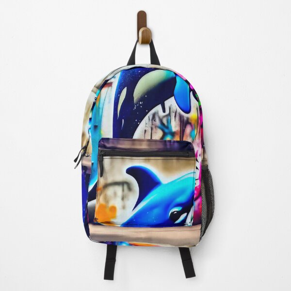 Item preview, Urban graffiti street art Dolphin designed and sold by Drone-tees.