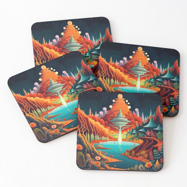 Item preview, Surreal Alien Lanscape designed and sold by stine1.