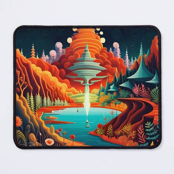 Item preview, Surreal Alien Lanscape designed and sold by stine1.