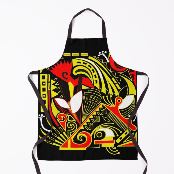 Item preview, Abstract Modern Art Red Yellow Black and White designed and sold by Sharon Schwalbe.
