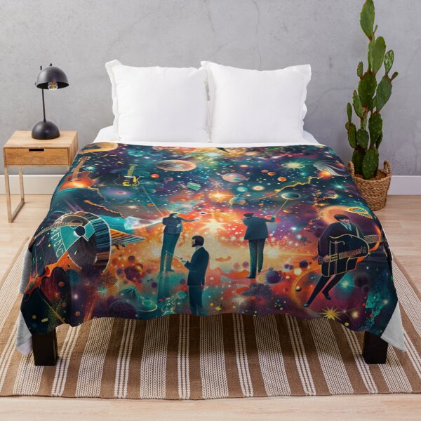 Item preview, The Beatles Cosmic Journey – Surreal Psychedelic Artwork designed and sold by PixelMuse2024.