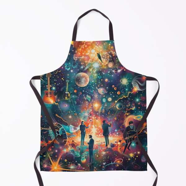 Item preview, The Beatles Cosmic Journey – Surreal Psychedelic Artwork designed and sold by PixelMuse2024.