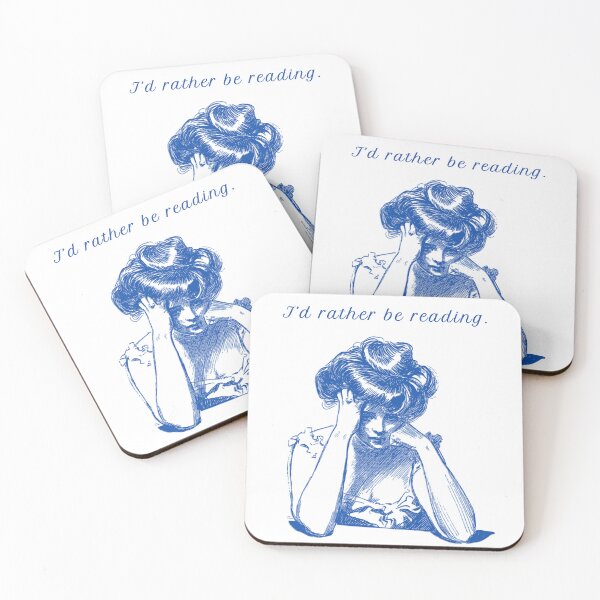 Item preview, I'd Rather Be Reading designed and sold by Kindred & Thistle.