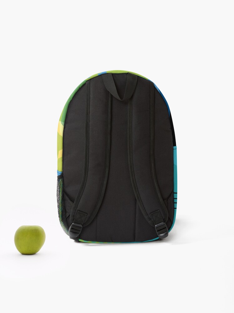 Thumbnail 2 of 3, Backpack, Abstract Color Collage designed and sold by bpixton.