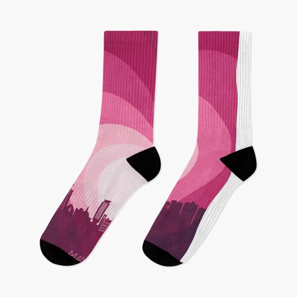 Item preview, Madison Wisconsin Skyline Hearts Pink designed and sold by ArtPrints.
