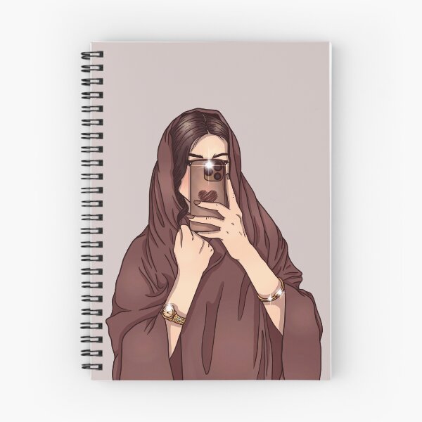 Item preview, VEILED KHALEEJI GIRL WEARING ABAYA designed and sold by WABEY.