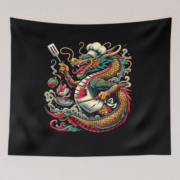 Item preview, Dragon Cooking Chef Food Fans Year of Dragon Lunar New Year designed and sold by Dressed For  Duty.