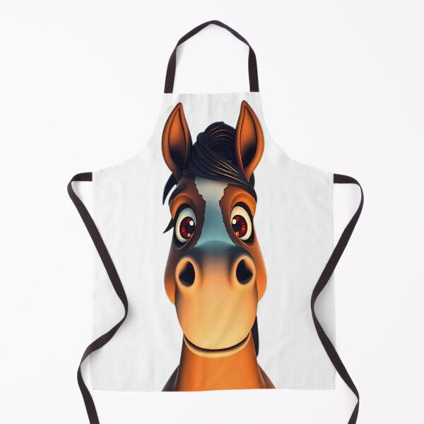 Item preview, Inquisitive Cartoon Horse designed and sold by Nosy is Everything.