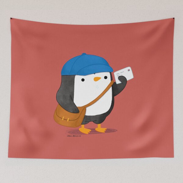 Item preview, Penguin Mail Carrier designed and sold by thepenguinsfamily.