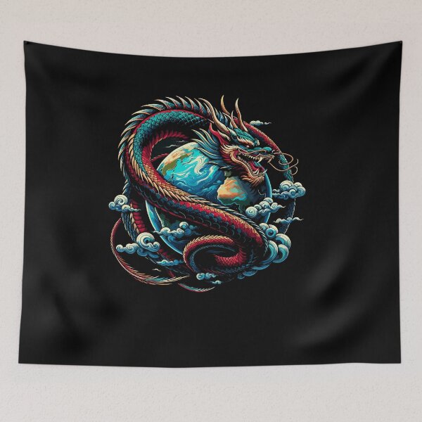 Item preview, Dragon Wrapped Around Earth Year of Dragon Lunar New Year designed and sold by Dressed For  Duty.