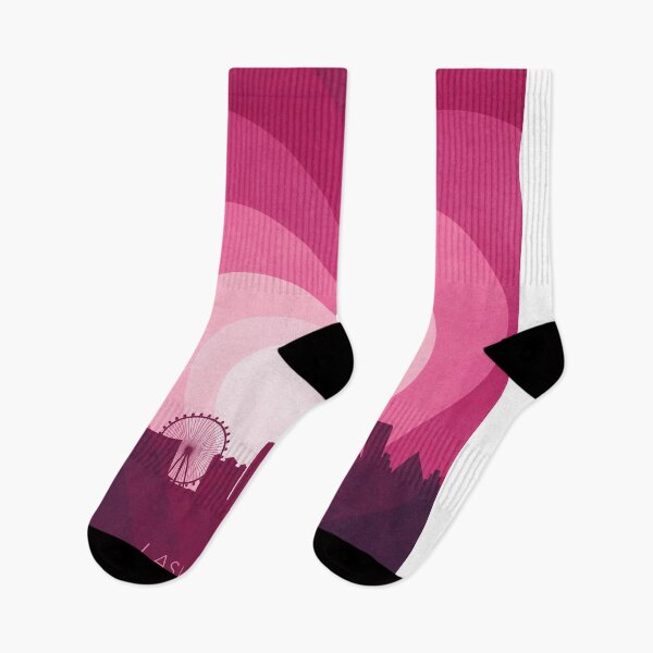 Item preview, Las Vegas Nevada Skyline Hearts Pink designed and sold by ArtPrints.