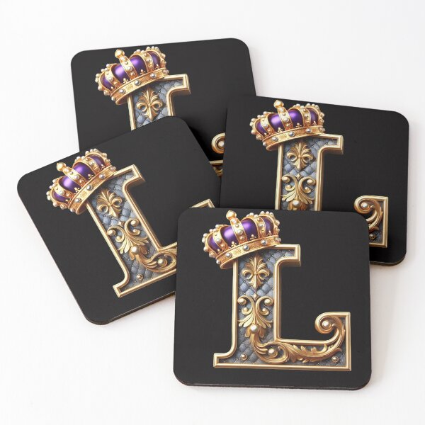 Item preview, Majestic Royal Letter L with Crown - Luxurious Design designed and sold by EpicBuy.