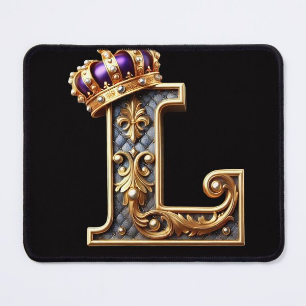 Item preview, Majestic Royal Letter L with Crown - Luxurious Design designed and sold by EpicBuy.
