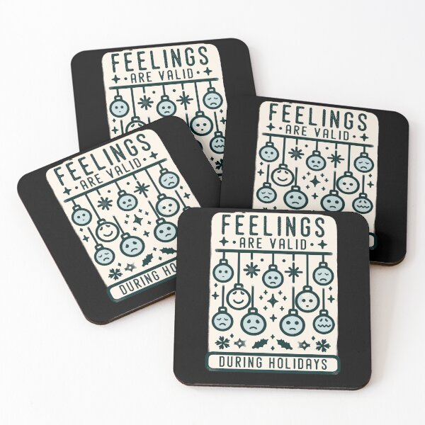 Item preview, Feelings Are Valid During Holidays Mental Health Christmas designed and sold by Dressed For  Duty.