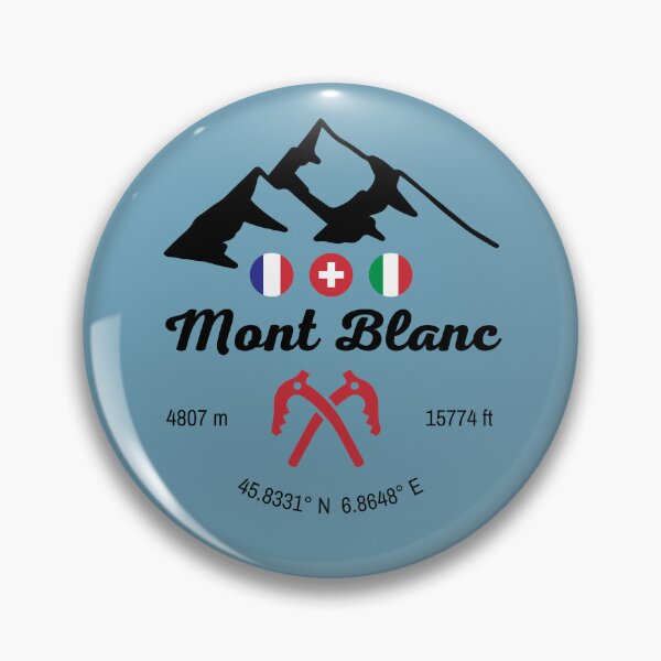 Item preview, Mont Blanc France Suisse Italie Ice Axe Altitude Coordinates designed and sold by Studio Pico.