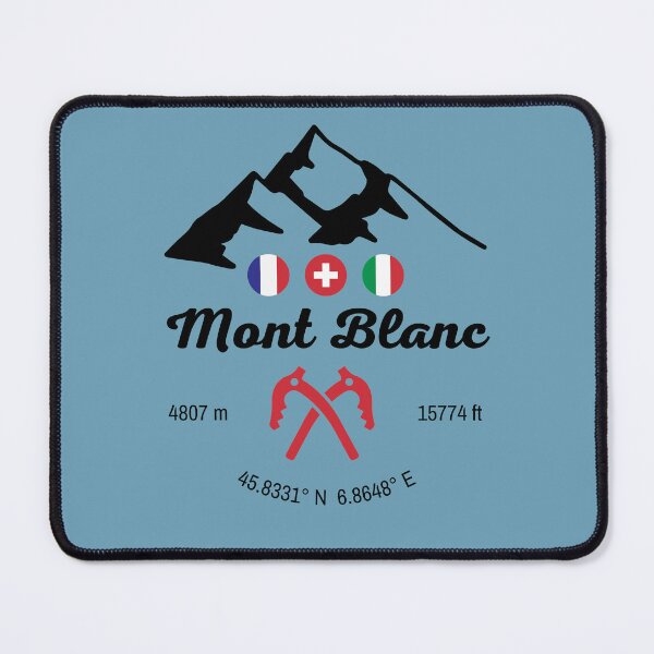 Item preview, Mont Blanc France Suisse Italie Ice Axe Altitude Coordinates designed and sold by Studio Pico.
