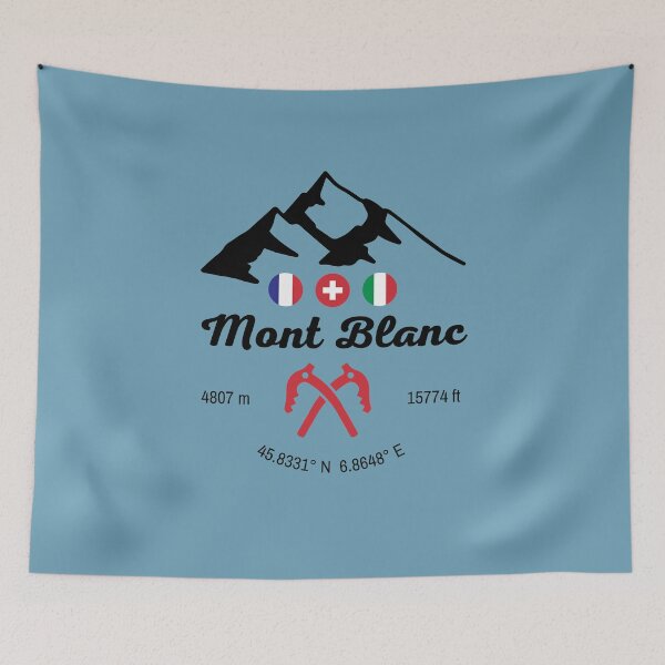 Item preview, Mont Blanc France Suisse Italie Ice Axe Altitude Coordinates designed and sold by Studio Pico.