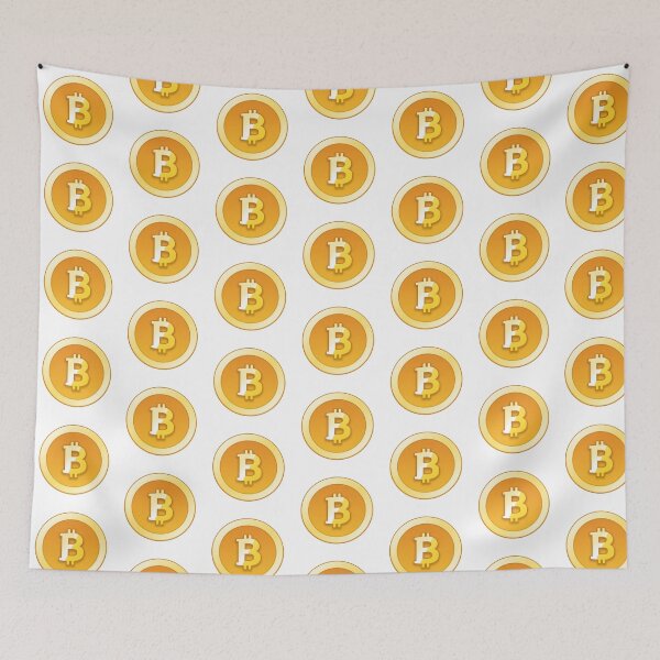 Item preview, Bitcoin coin pattern designed and sold by Never Stop Trading.