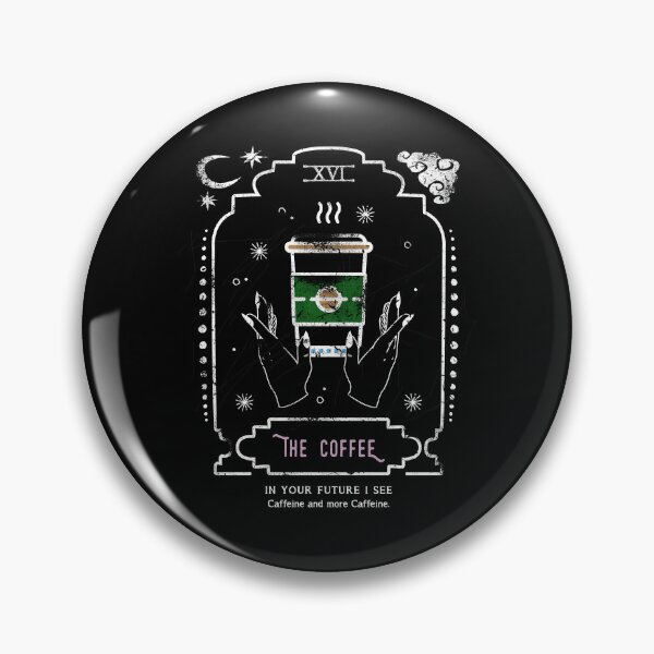 Item preview, The Coffee Funny Tarot Reading Card Crescent Moon designed and sold by AwesomeDistrict.