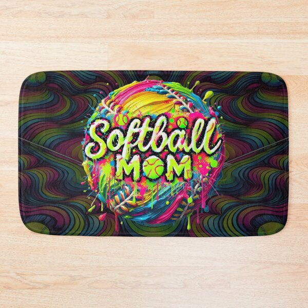 Item preview, Softball Mom Neon Splatter Drip Art designed and sold by SHHCreations.
