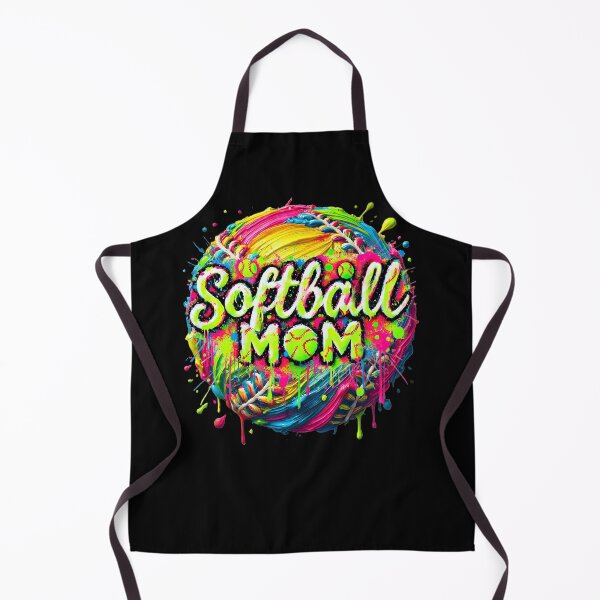 Item preview, Softball Mom Neon Splatter Drip Art designed and sold by SHHCreations.