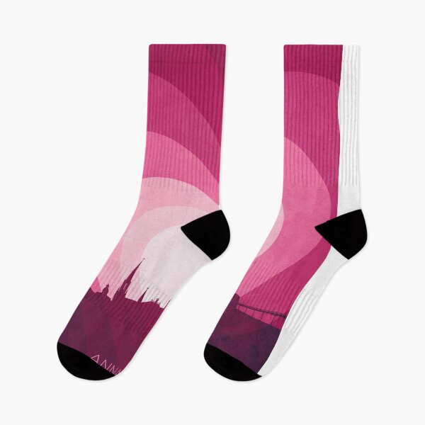 Artikelvorschau, Annapolis Maryland Skyline Herzen Rosa entworfen und verkauft von ArtPrints.
