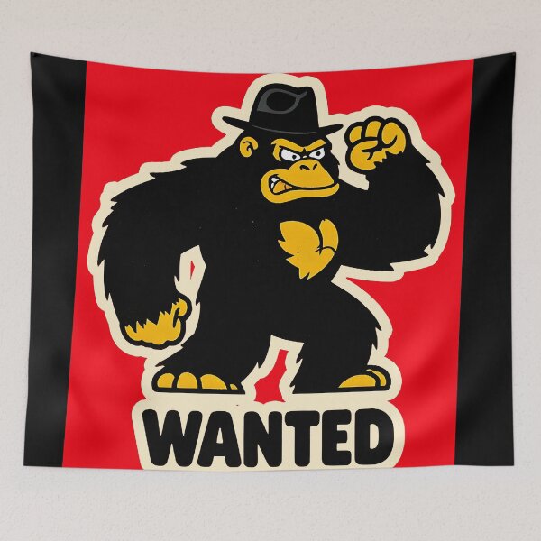 Item preview, wanted gorilla designed and sold by aliraweb.