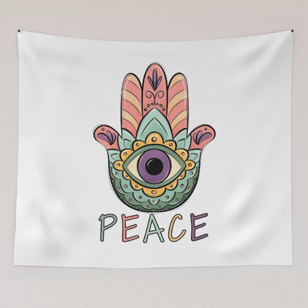 Item preview, Hamsa Peace - Vibrant wellness-inspired design — perfect for yogis and health enthusiasts! designed and sold by MerchSearchCO.