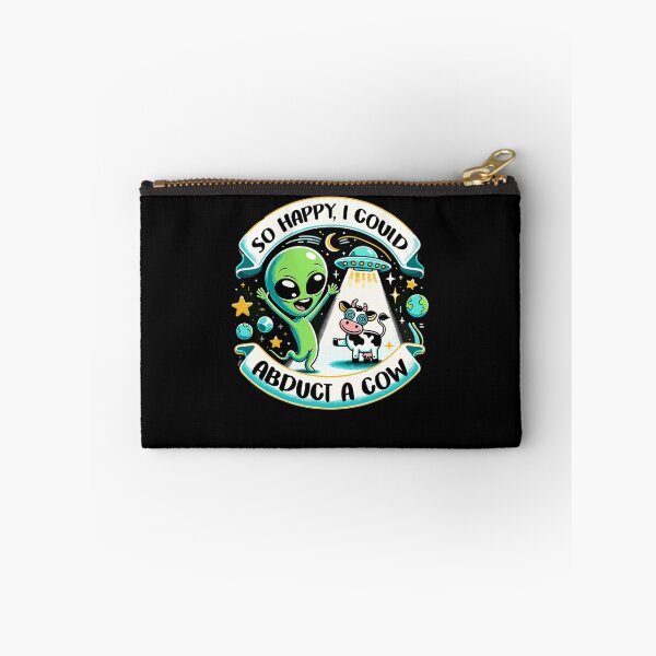 Item preview, So Happy, I Could Abduct a Cow Funny Aliens Happiness designed and sold by Dressed For  Duty.