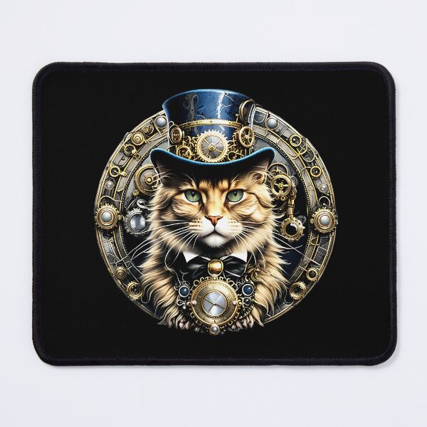 Item preview, Steampunk Cat in a Top Hat. designed and sold by KojourinArt.