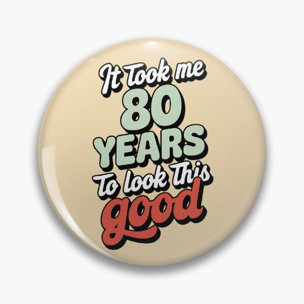 Item preview, Retro 80th Birthday Humor Design designed and sold by TeeGrit.