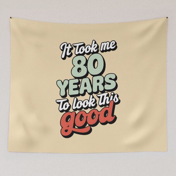 Item preview, Retro 80th Birthday Humor Design designed and sold by TeeGrit.