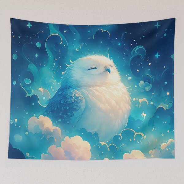 Item preview, Dreaming Owl in a Cosmic Slumber designed and sold by AshiraCreations.