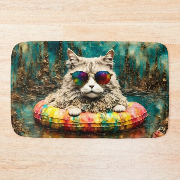 Item preview, Kitty on a Float Trip designed and sold by Angelandspot.