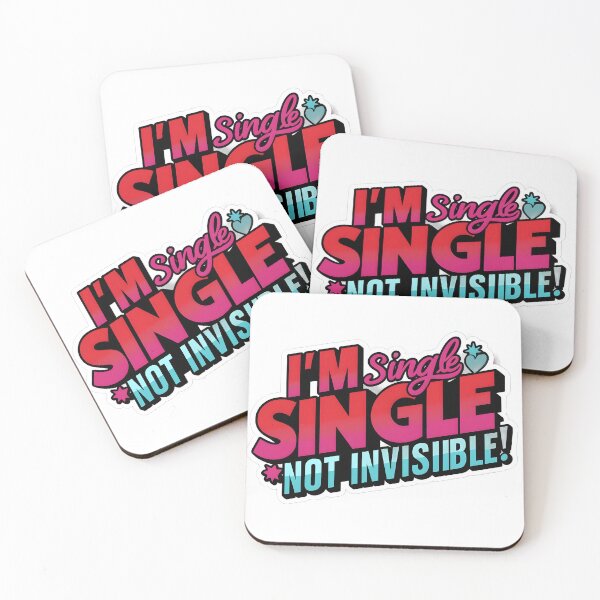 Item preview, IM SINGLE, SINGLE NOT INVISIBLE – Funny Bold T-Shirt for the Fiercely Independent designed and sold by VolAraa.