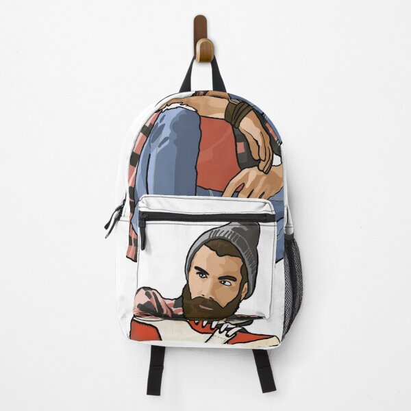 Item preview, Hipster man with torn jeans and high top sneakers designed and sold by Sneakerlike.