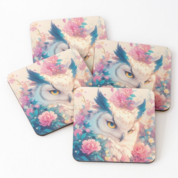 Item preview, Elegant Owl Among Radiant Flowers designed and sold by AshiraCreations.