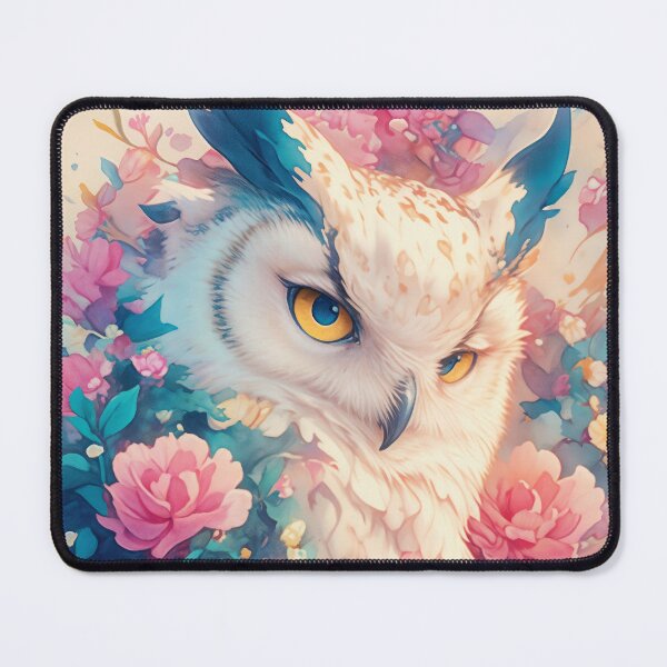 Item preview, Elegant Owl Among Radiant Flowers designed and sold by AshiraCreations.