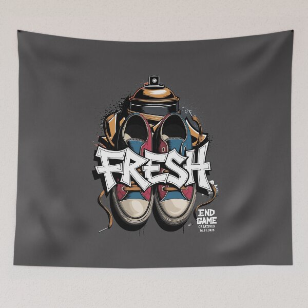 Item preview, Fresh spray Graffiti sneakers designed and sold by EndGame-gallery.