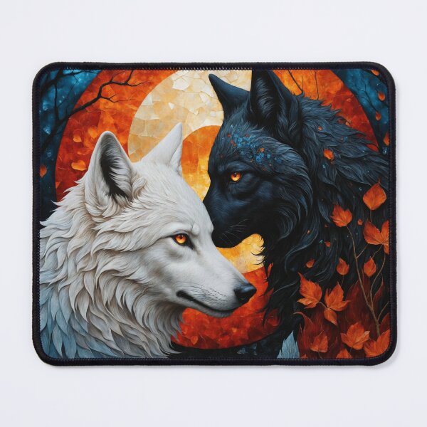 Item preview, Yin Yang Wolf designed and sold by PandorasWelt.