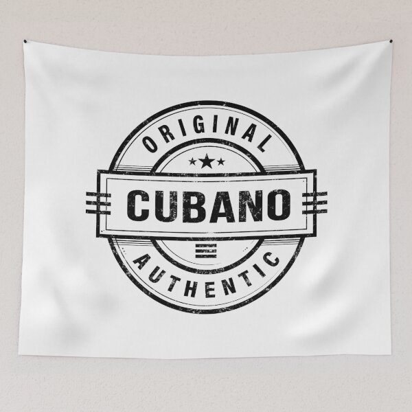 Item preview, Cubano - Retro badge in black (Grunge) -Edition 2025 designed and sold by CUBATSHIRT.