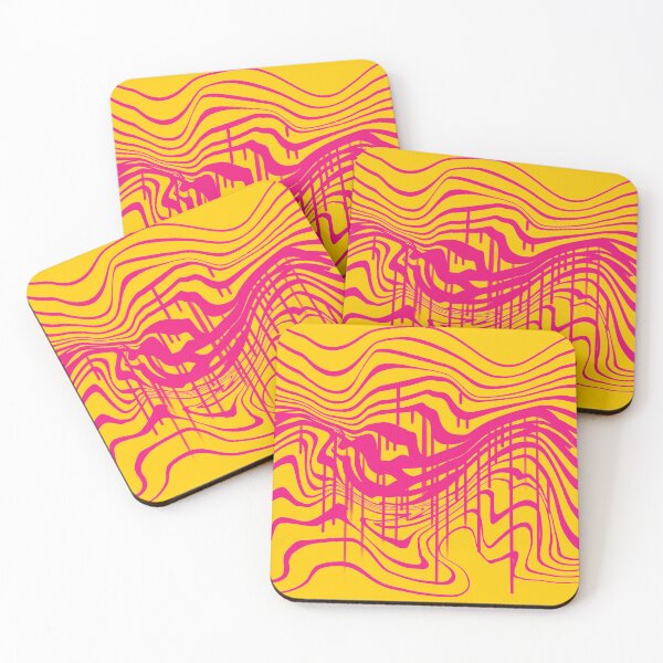 Item preview, psycedelic pattern seamless decal for cyberpunk scifi futuristic gaming style designed and sold by CYBER-ROR.