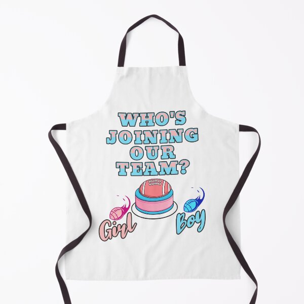 Artikelvorschau, Wer kommt in unser Team? Junge oder Mädchen! Geschlecht bekanntgeben entworfen und verkauft von PrintSparkDesigns.