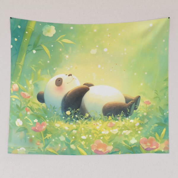 Item preview, Peaceful Panda in a Bamboo Meadow designed and sold by AshiraCreations.