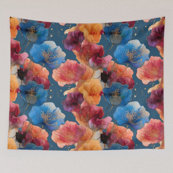 Item preview, VIBRANT FLORAL SEAMLESS PATTERN AND MANDALA  designed and sold by WendyMaree.