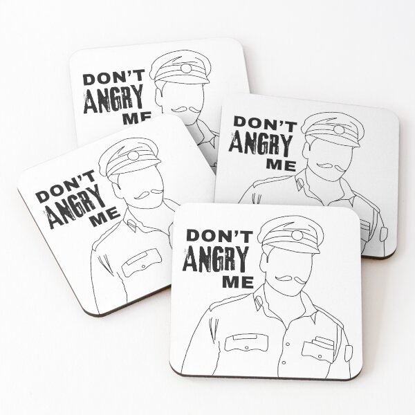 Item preview, Don't angry me Rowdy Rathore outline designed and sold by DesignJiggy.