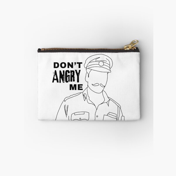 Item preview, Don't angry me Rowdy Rathore outline designed and sold by DesignJiggy.