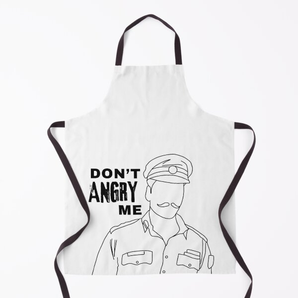 Item preview, Don't angry me Rowdy Rathore outline designed and sold by DesignJiggy.