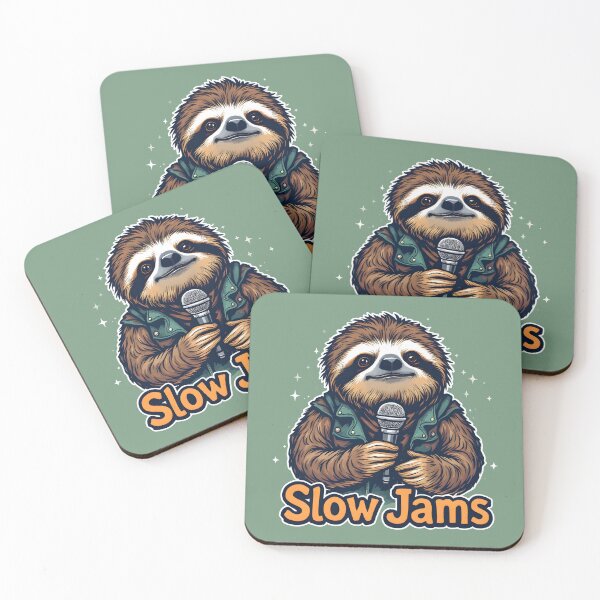 Item preview, Slow Jams: Microphone Sloth  designed and sold by Jollys-ArtShop.