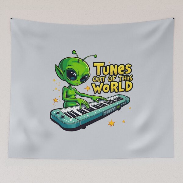 Item preview, Tunes Out of This World: Alien Keyboard designed and sold by Jollys-ArtShop.